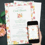 Watercolor Roses 80th Birthday Card Shower<br><div class="desc">Celebrate your loved one's 80th birthday in style with these beautiful watercolor rose card shower invitations. Our elegant floral art design is perfect for inviting family and friends to join in the celebration by sending cards on their special day. With our customisable templates, it's easy to personalise each invitation with...</div>