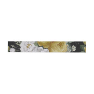 Watercolor Roses 8 Wrap Around Label