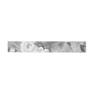 Watercolor Roses 9 Wrap Around Label