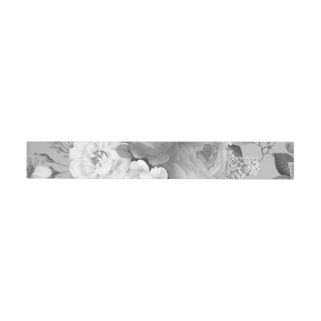 Watercolor Roses 9 Wrap Around Label (Individual)