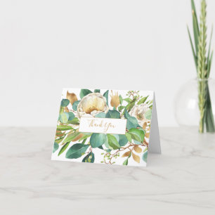 Watercolor Roses and Eucalyptus Note Card