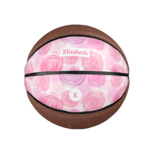 Watercolor Roses  Basketball