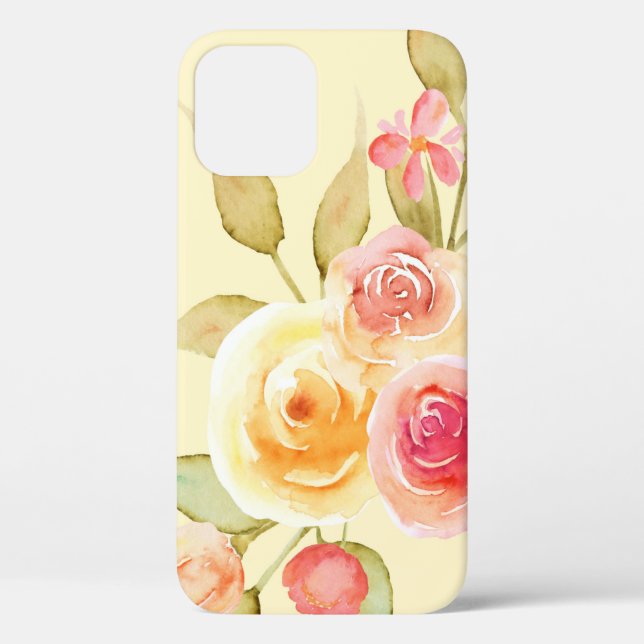 Watercolor Roses iPhone / iPad case (Back)