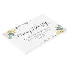 Watercolor Roses Memorial Funeral Remembrance