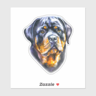 Watercolor Rottweiler