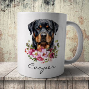 Watercolor Rottweiler Coffee Mug