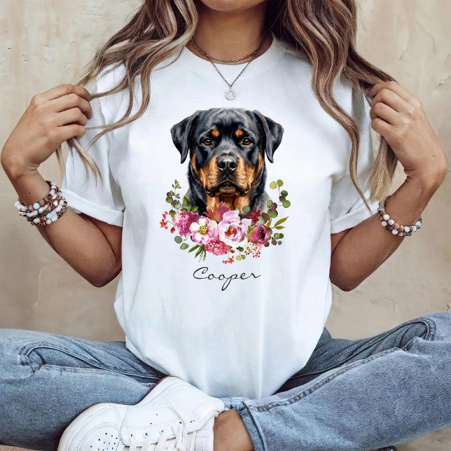 Watercolor Rottweiler T-Shirt (Creator Uploaded)
