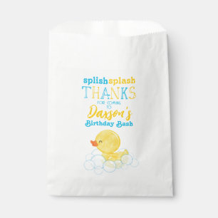 Watercolor Rubber Duck Birthday Favour Bags