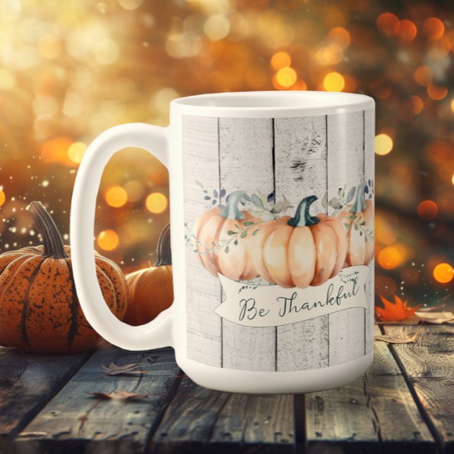 Watercolor Rustic Pumpkins Coffee Mug (Watercolor Rustic Pumpkins Coffee Mug)