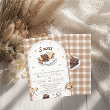 Watercolor S`more to love baby shower
