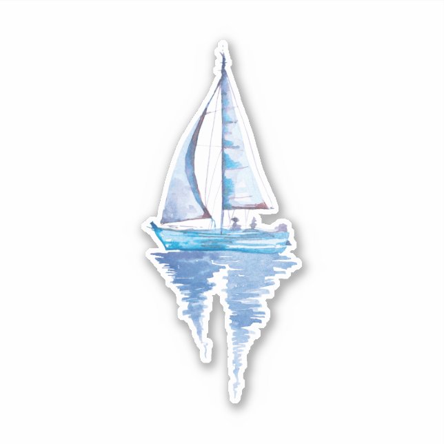 Watercolor Sailboat (Front)