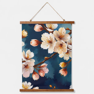 Watercolor Sakura Dreams Hanging Tapestry