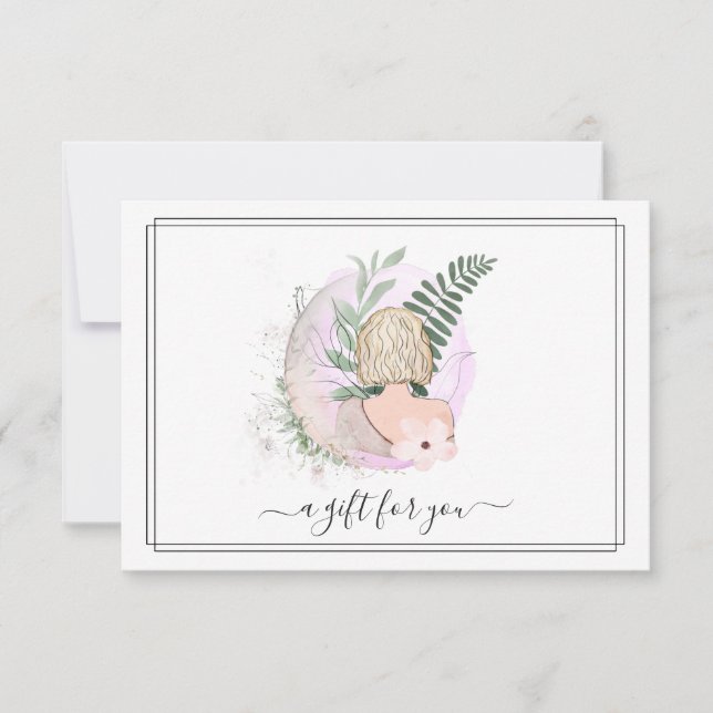 Watercolor Salon Hair | Gift Certificate (Front)