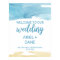Watercolor Sand and Sea Wedding Welcome