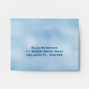 Watercolor Sandy Toes RSVP Envelope