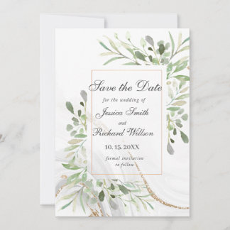 Watercolor Save the Date Invitation