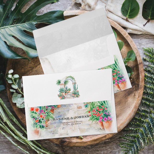 Watercolor Sayulita | Wedding Envelope (Creator Uploaded)