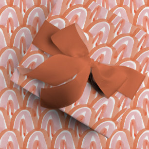 Watercolor Scales in Red Wrapping Paper