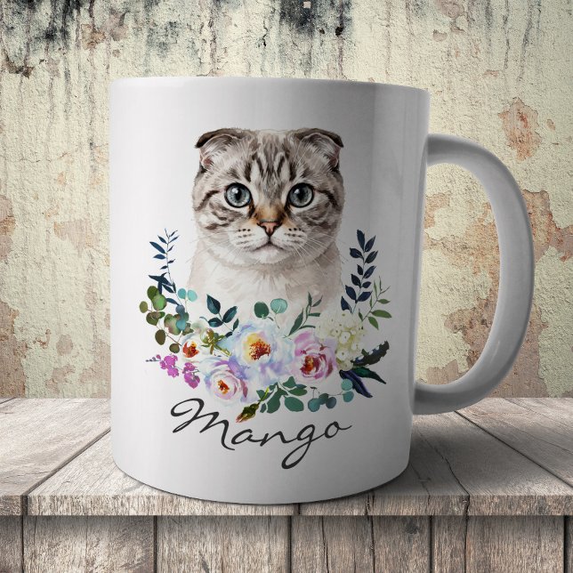 Watercolor Scottish Fold Coffee Mug (Creator Uploaded)