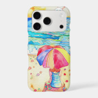 *~* Watercolor Sea Beach Umbrella Sand Case-Mate 