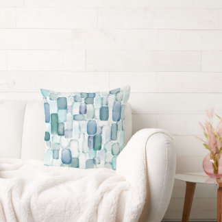 Watercolor Sea Glass Cushion