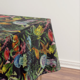 Watercolor Sea Life Pattern 1 Tablecloth