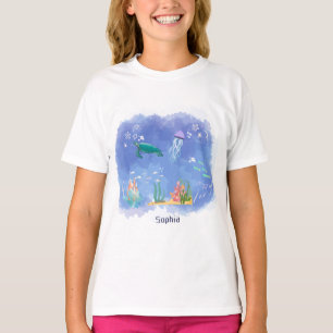 Watercolor Sea Life Personalised T-Shirt