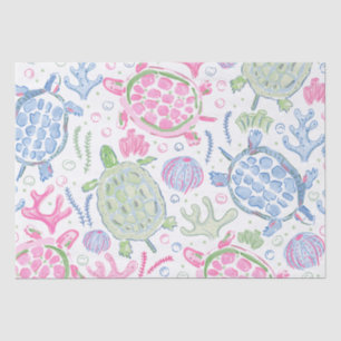 Watercolor Sea Turtles Ocean Tissue Paper