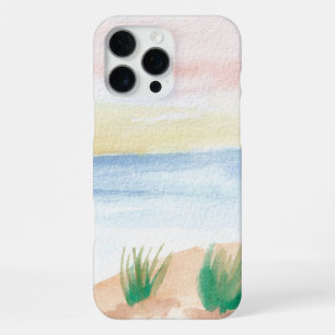 Watercolor Sea View Landscape iPhone 16 Pro Max Case