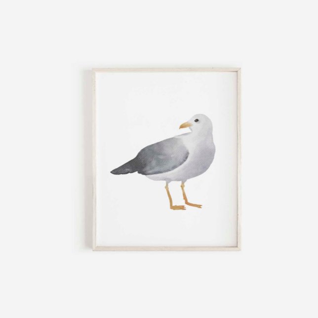 Watercolor seagull print (Creator Uploaded)