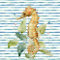 Watercolor SEAHORSE -Coastal, Beach Nautical  