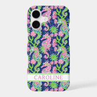Watercolor Seahorses Monogrammed