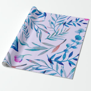 Watercolor seamless pattern. Botanical ornament. L Wrapping Paper