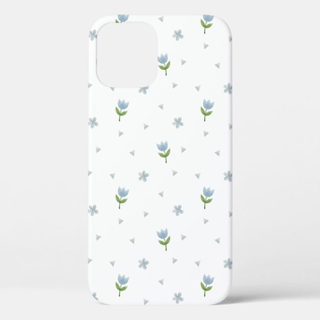 Watercolor Seamless Pattern Flowers Case-Mate iPhone Case (Back)