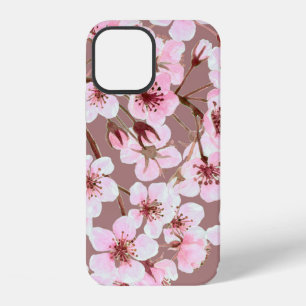 Watercolor seamless pattern made of cherry blossom iPhone 12 case