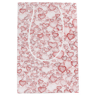 watercolor seamless pattern medium gift bag