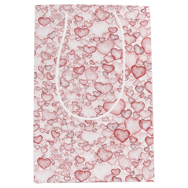 watercolor seamless pattern medium gift bag (Front)