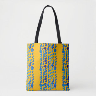 Watercolor seamless pattern with abstract spots an tote bag