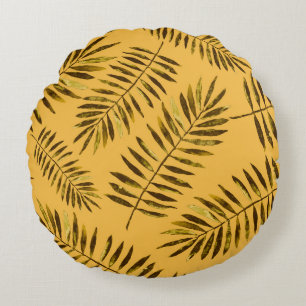 Watercolor seamless pattern with colorful abstract round cushion