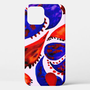 Watercolor seamless pattern with paisley. Abstract iPhone 12 Case