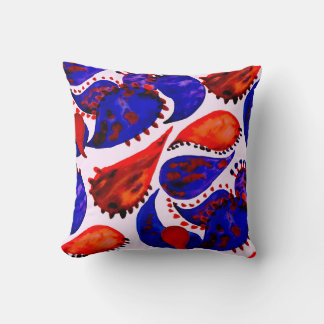Watercolor seamless pattern with paisley. Abstract Cushion