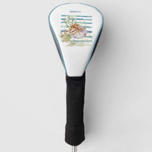 Watercolor SEASHELL, Golf Head Cover
