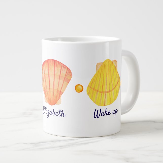 Watercolor Seashell Speciality Mug (Front Right)