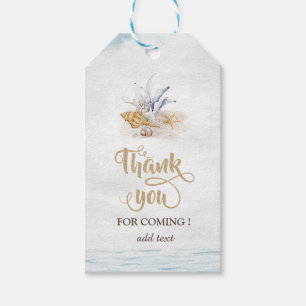 Watercolor Seashells,Sea Gift Tags