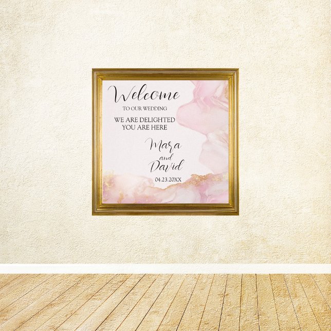 Watercolor Seraphina Pink and Gold  Canvas Print (Creator Uploaded)