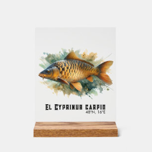 Watercolor Series: Carp Acrylic Sign