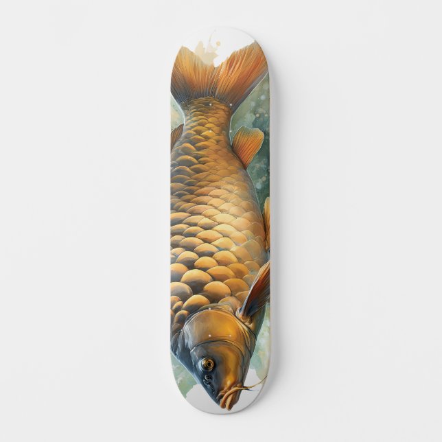 Watercolor Series: Carp Skateboard (Front)