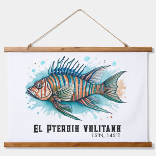 Watercolor Series: Lionfish Hanging Tapestry