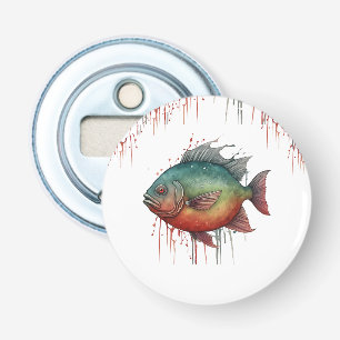 Watercolor Series: Piranha Bottle opener