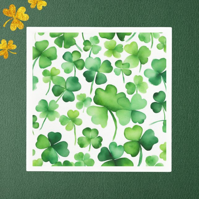 Watercolor Shamrock  Napkin (Creator Uploaded)